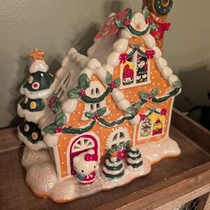 Hello Kitty Festive Gingerbread House - Orange and Green